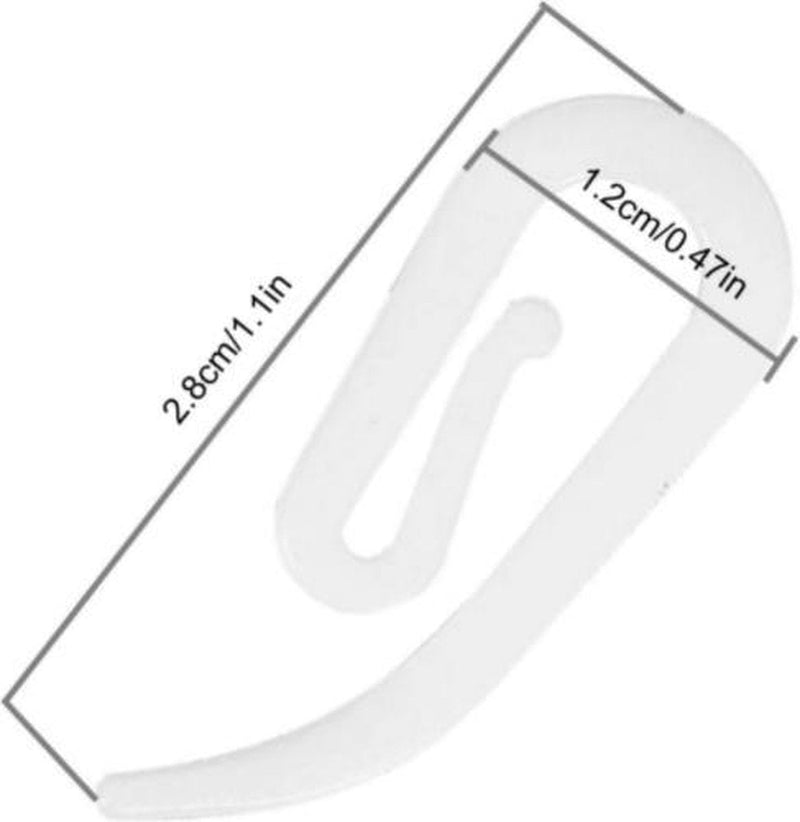Gordijnhaken 100x Schelphaken Ophanghaken Wit
