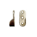 Kastroededrager Nikkel 2 Stuks Kledingroede 40x19x2 mm