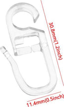 Gordijnhaken 10x Gordijnklemmen Schelphaken Kunststof