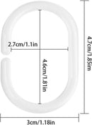 Gordijnringen Gordijnhaken Zwart Gordijn Accessoires 12 Stuks