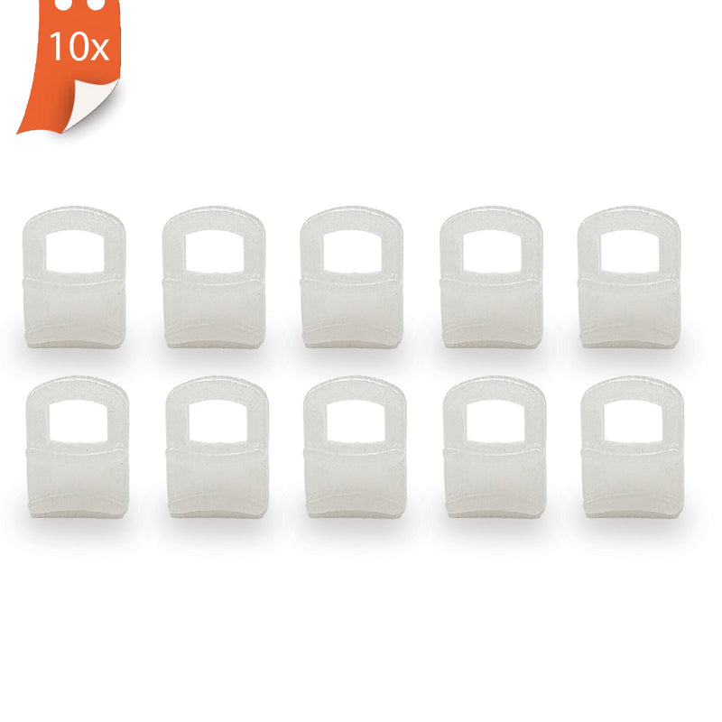Gordijnrunners Kunststof  10 mm 10 Stuks