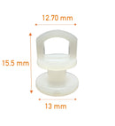 Gordijnrunners Kunststof 5 mm 10 Stuks