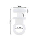 Gordijnrunners Gordijnhaken Gordijn Glijders Kunststof Wit 10 Stuks