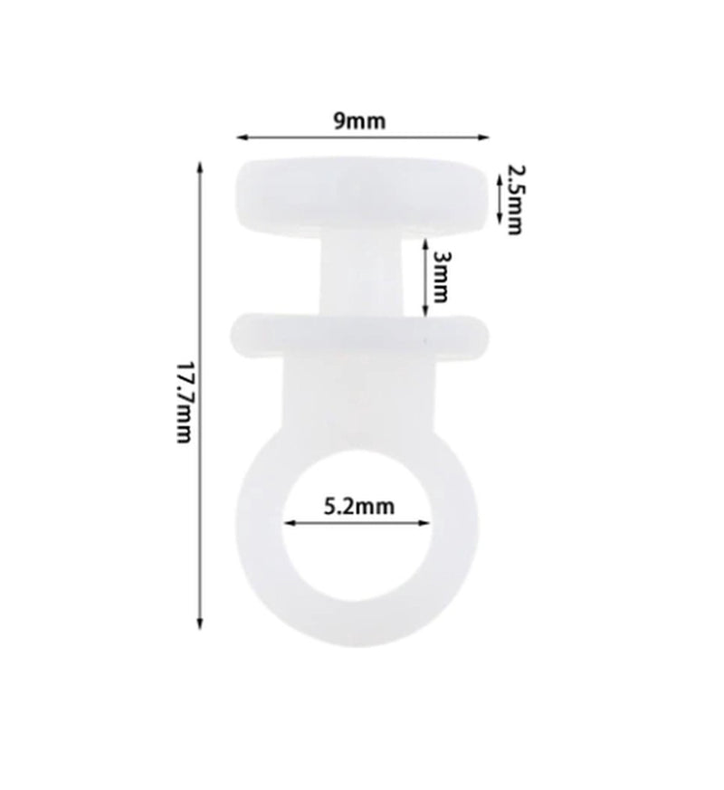 Gordijnrunners Gordijnhaken Gordijn Glijders Kunststof Wit