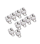 Gordijnrunners Gordijn Glijder Gordijnhaken Kunststof Wit 10x