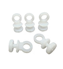 Gordijnrunners Gordijnhaken Gordijn Glijders Kunststof Wit 10 Stuks