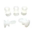 Gordijnrunners Gordijnhaken Gordijn Glijders Kunststof Wit 10 Stuks