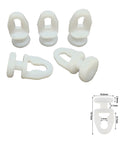 Gordijnrunners 10x Gordijnhaken Gordijn Glijders Kunststof Wit