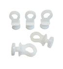 Gordijnrunners Gordijnglijders Gordijnhaken Gordijn Glijders Kunststof Wit 10 Stuks