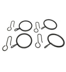 Gordijnring met Gordijnhaak Set Zwart