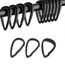 Gordijnring Gordijnhaken Zwart Ovaal Gordijn Geluiddempend