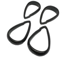 Gordijnring Gordijnhaken Zwart Ovaal Gordijn Geluiddempend