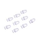 Gordijnrunners Gordijnhaken Gordijn Glijders Kunststof Wit 10 Stuks