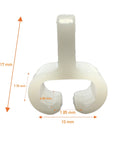 Gordijnrunners T-Rails Kunststof 10 Stuks