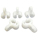 Gordijnrunners T-Rails Kunststof 10 Stuks