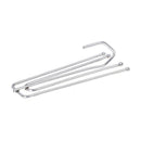 Plooihaken 4 poot longneck Gordijnhaken Schelphaken RVS 10 Stuks