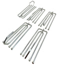 Plooihaken 4 poot longneck Gordijnhaken Schelphaken RVS 10 Stuks