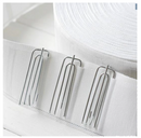 Plooihaken 4 poot longneck Gordijnhaken Schelphaken RVS 10 Stuks