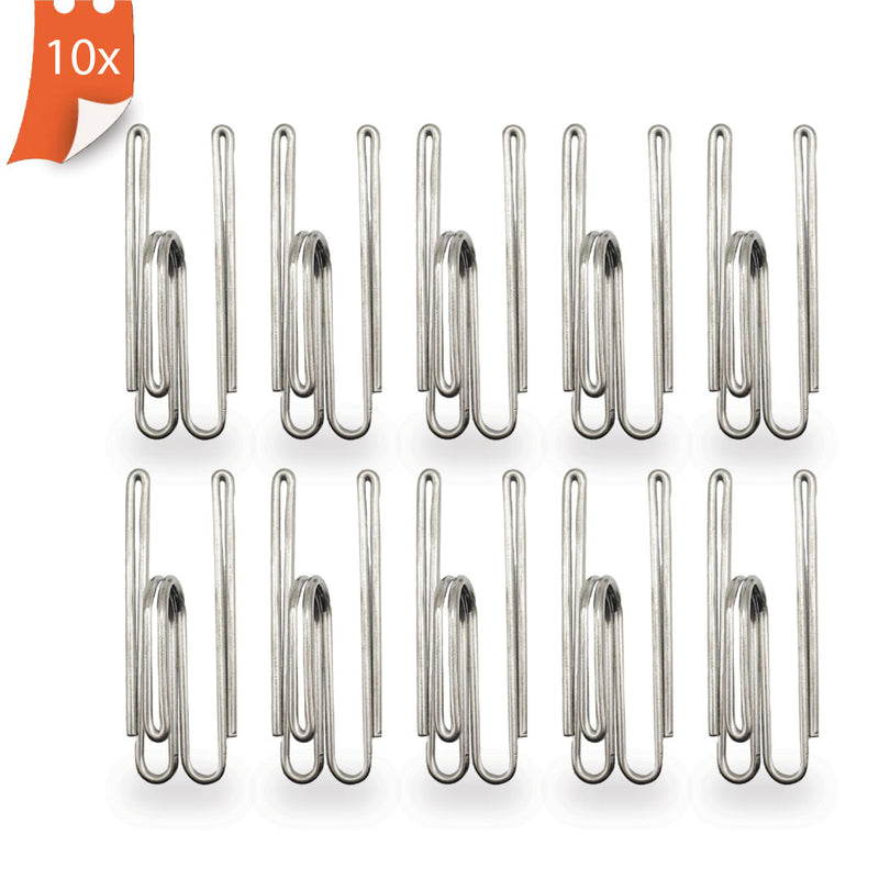 iPEAK 40 stuks metalen gordijnhaken knijpplooi header tape pinnen zwaar belastbare diepe haak (zilver iPEAK 40 stuks metalen gordijnhaken knijpplooi header tape pinnen zwaar belastbare diepe haak (zilver