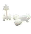 Gordijnrunners Kunststof 8.5 mm 10 Stuks