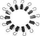Gordijnclips Zwart Gordijnhaken 10 stuks