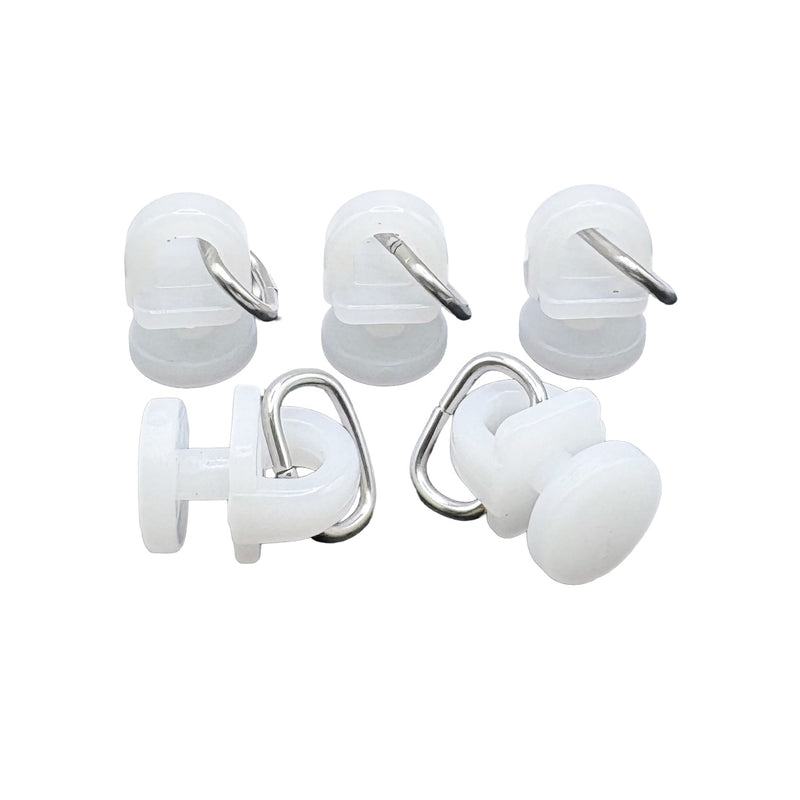 Gordijnrunners Wit 4 mm 10 Stuks