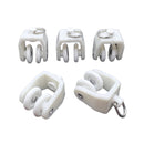 Gordijnrunners Gordijn Glijder Gordijnhaken Kunststof Wit 10x