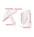 Eindstop voor Gordijnrails 10 Stuks Gordijnrail Stopper