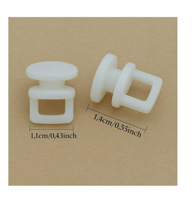 Gordijnrunners Kunststof 11 mm 10 Stuks
