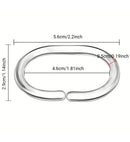 12 Kunststof Gordijnringen Transparant