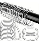 12 Kunststof Gordijnringen Transparant