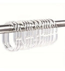 12 Kunststof Gordijnringen Transparant