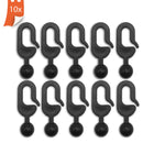 Gordijnrail Glijhaken Kunststof Gordijnhaken Zwart